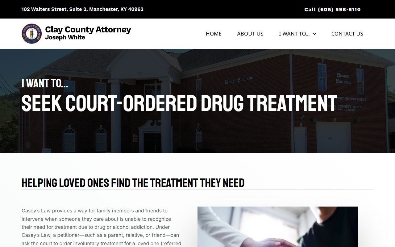 Clay County arrest records County Attorney court-related petition service